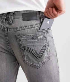 Buckle Black Three Straight Stretch Jean Thames Outlet