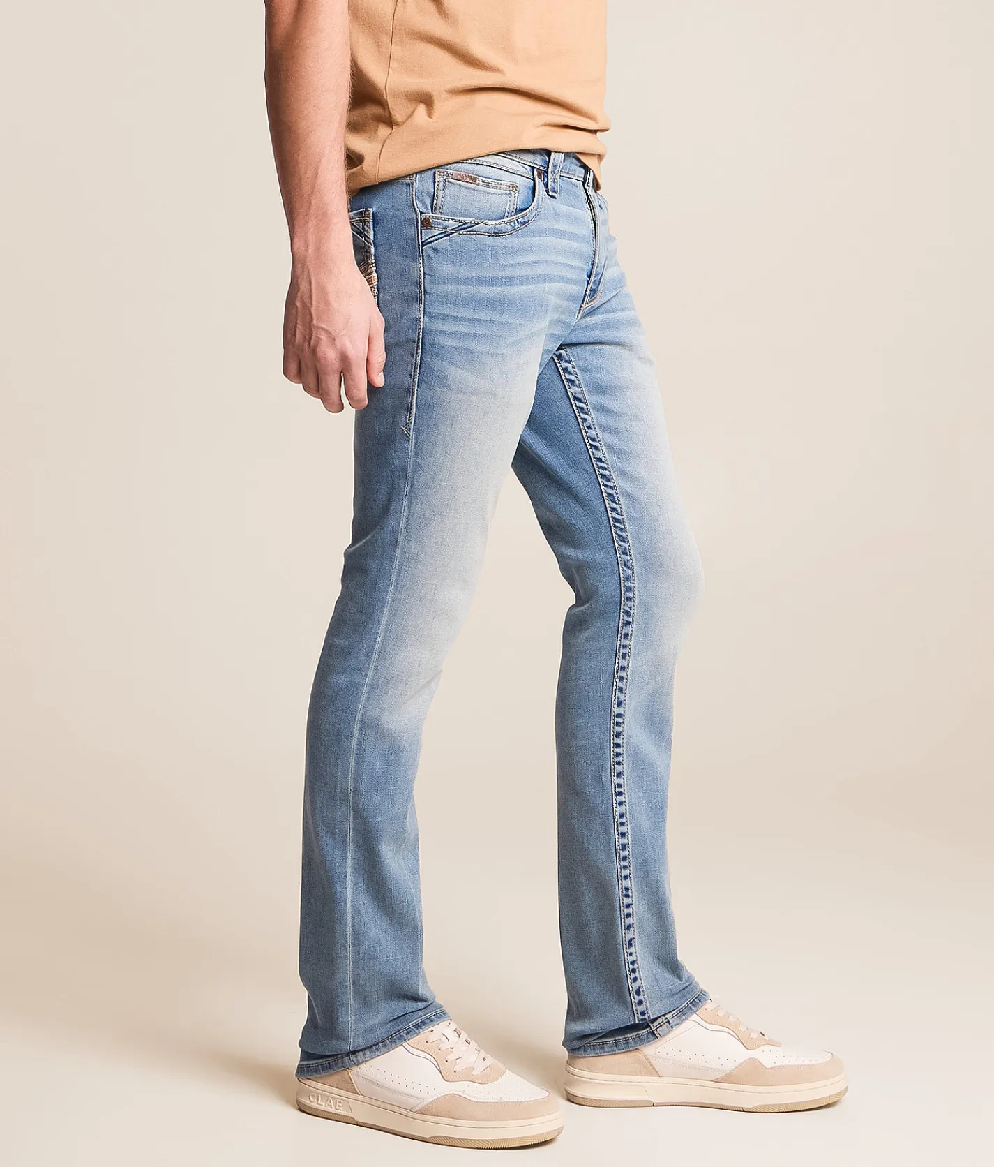Buckle Black Three Straight Stretch Jean Barnett Clearance