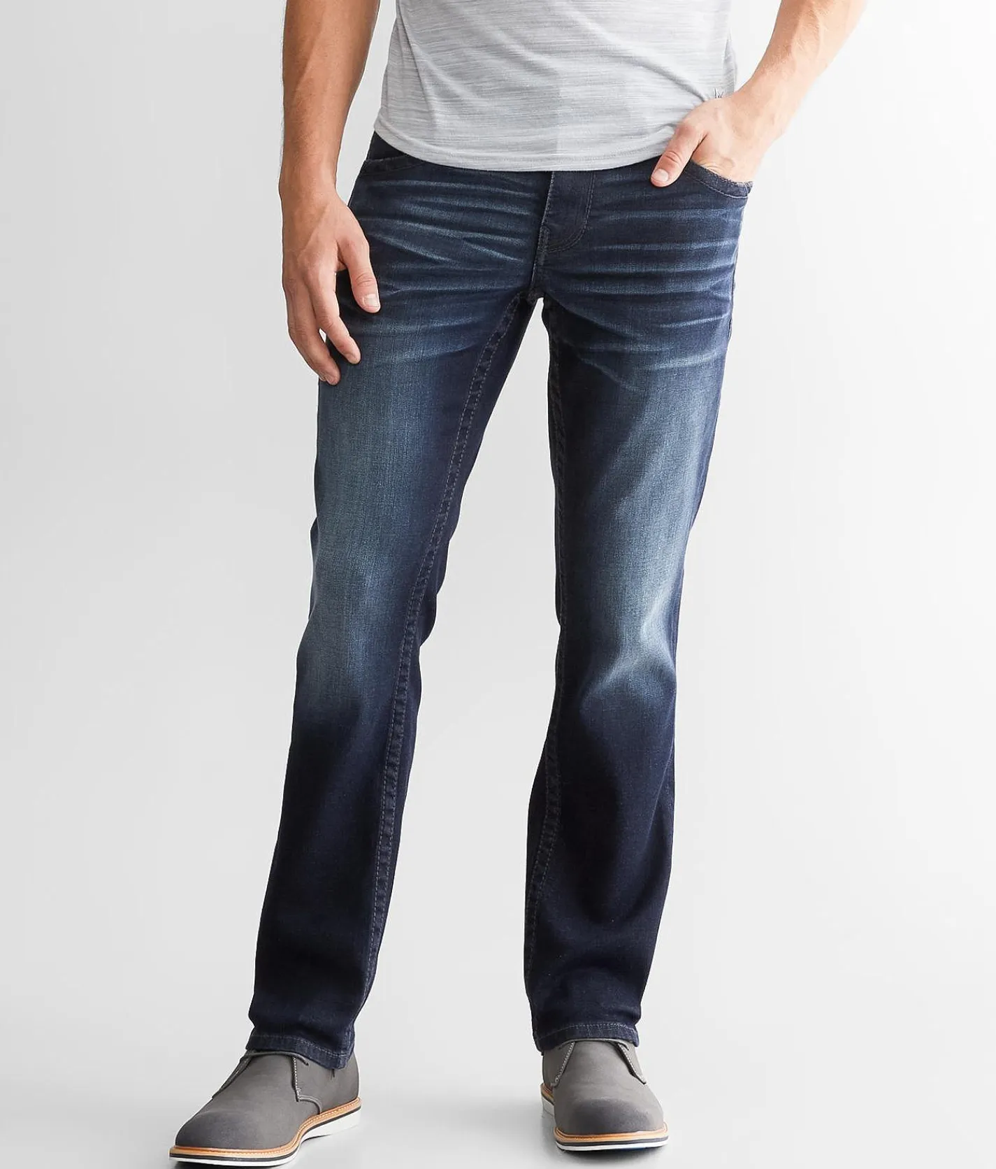 Buckle Black Three Straight Stretch Jean Corong Corong Beach Best