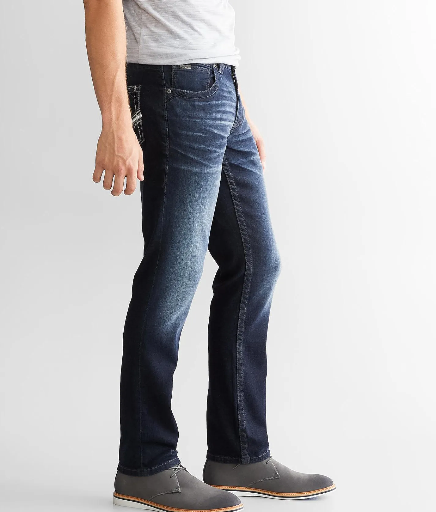 Buckle Black Three Straight Stretch Jean Corong Corong Beach Best