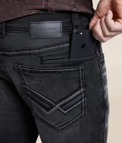 Buckle Black Three Straight Stretch Jean Allyn