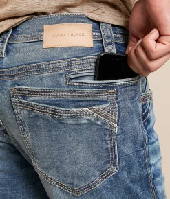 Bottoms|Buckle Black Jeans | Buckle Black Three Straight Stretch Jean Juniper