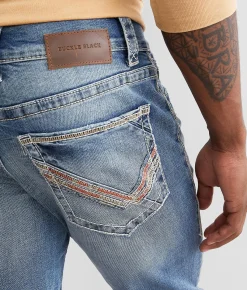 Sale Jeans|Bottoms | Buckle Black Three Straight Stretch Jean Playa Varadero
