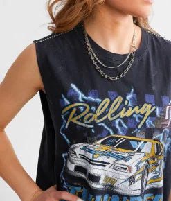 Dresses | American Highway Thunder Muscle Tank Dress Black Lava Wash
