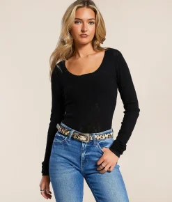 Tops | Z Supply Tibi Floral Mesh Sweater Crystal
