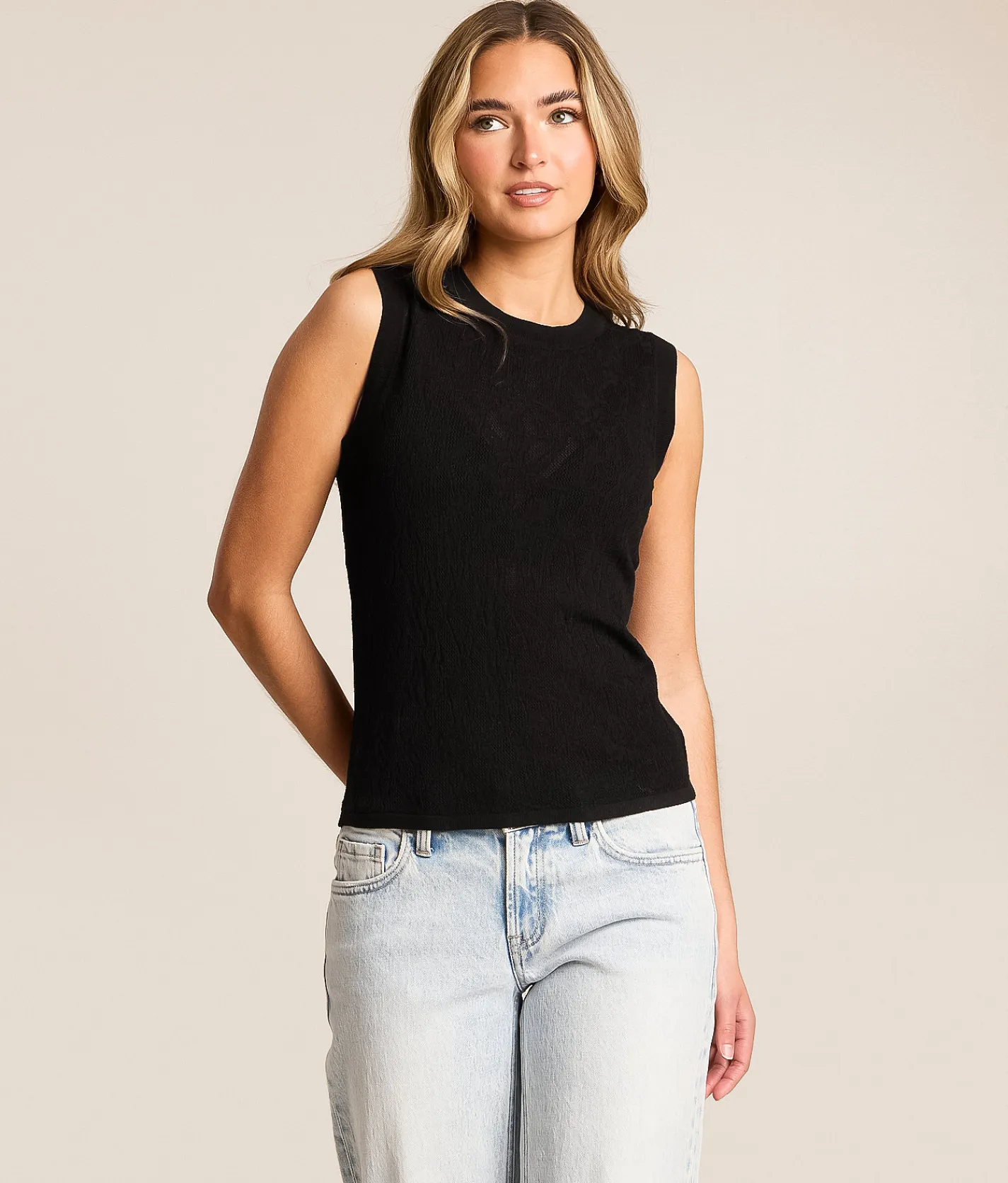Tops | Z Supply Tibi Mesh Tank Top Cloud