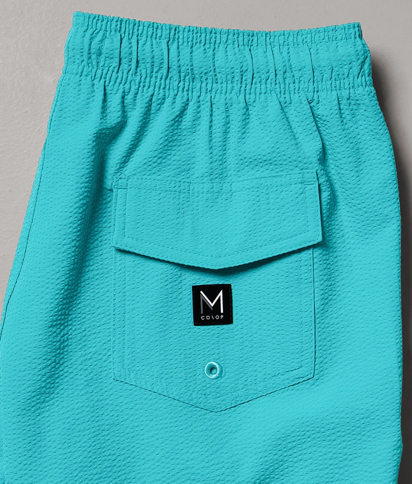 Maven Co-op Tidal Seersucker Swim Trunks Hot Red