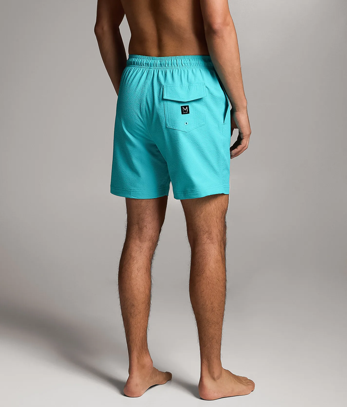 Maven Co-op Tidal Seersucker Swim Trunks Hot Red