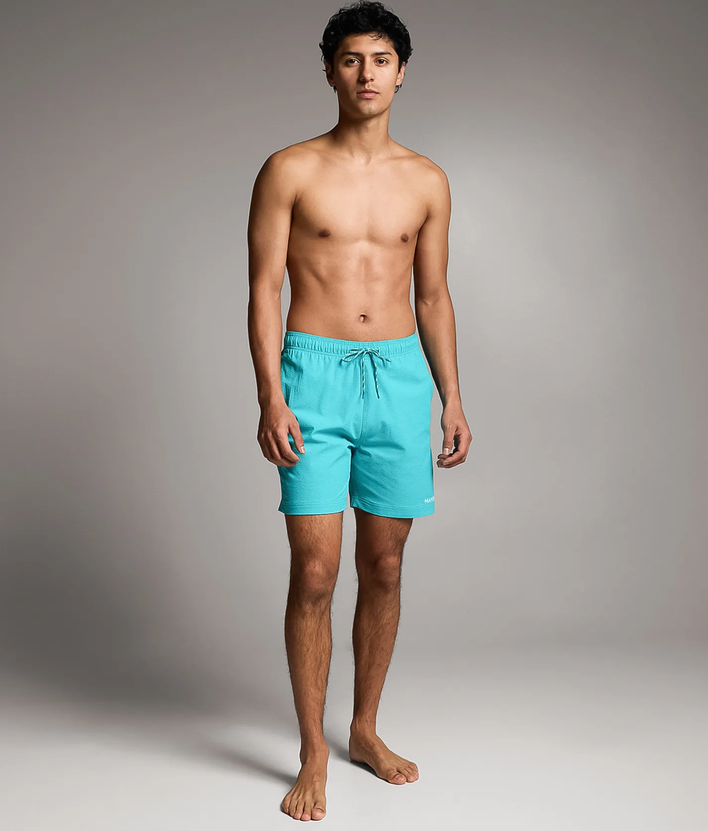 Maven Co-op Tidal Seersucker Swim Trunks Hot Red