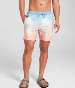 Maven Co-op Tidal Stretch Swim Trunks Peach Blue Online