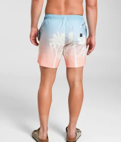 Maven Co-op Tidal Stretch Swim Trunks Peach Blue Online