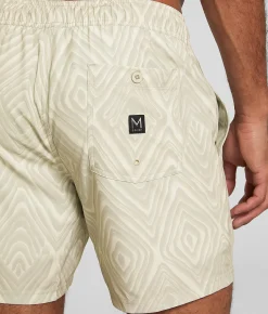 Bottoms|Swimwear | Maven Co-op Tidal Stretch Swim Trunks Cream