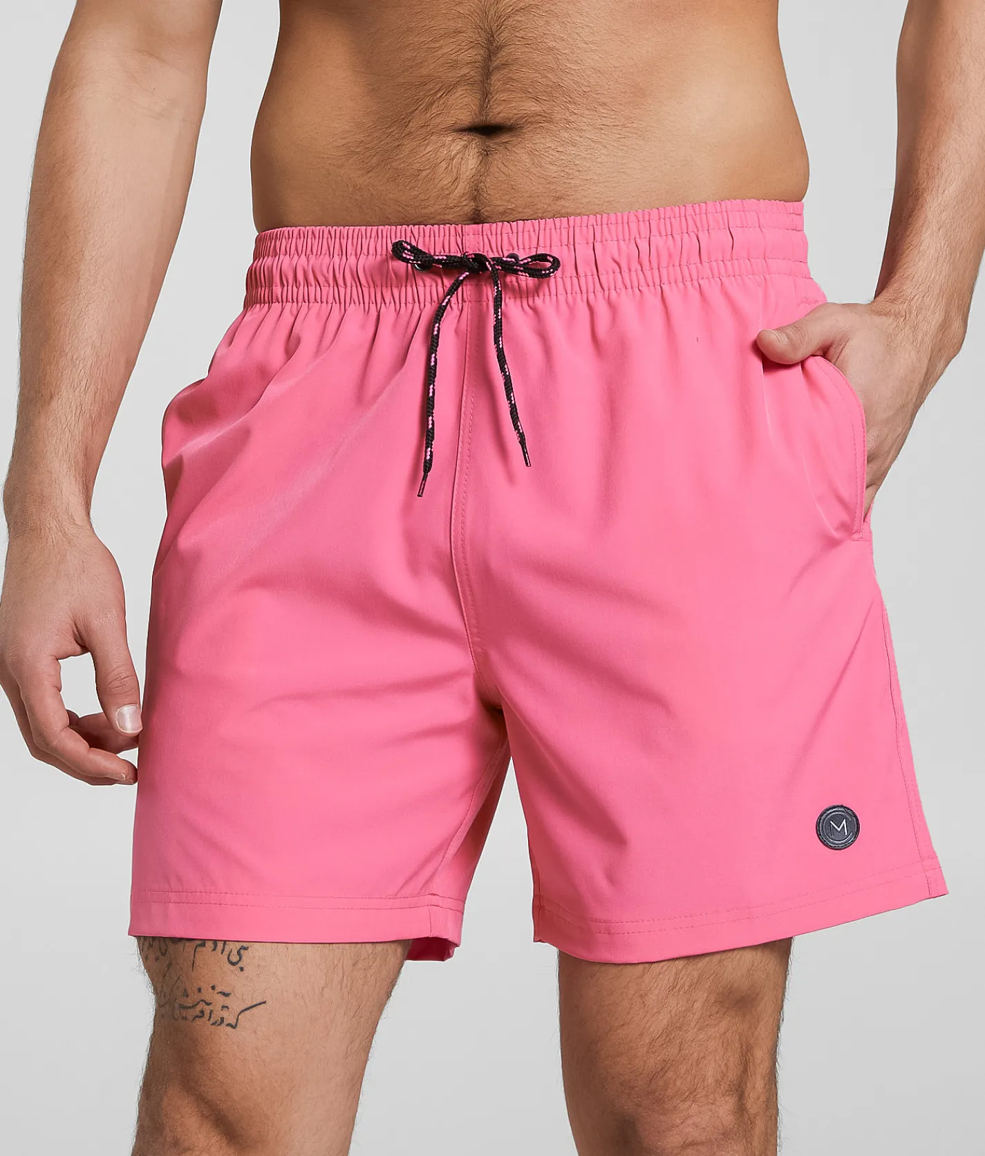 Maven Co-op Tidal Stretch Swim Trunks Diva Pink Multi New