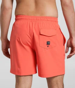 Bottoms | Maven Co-op Tidal Stretch Swim Trunks Bright Coral