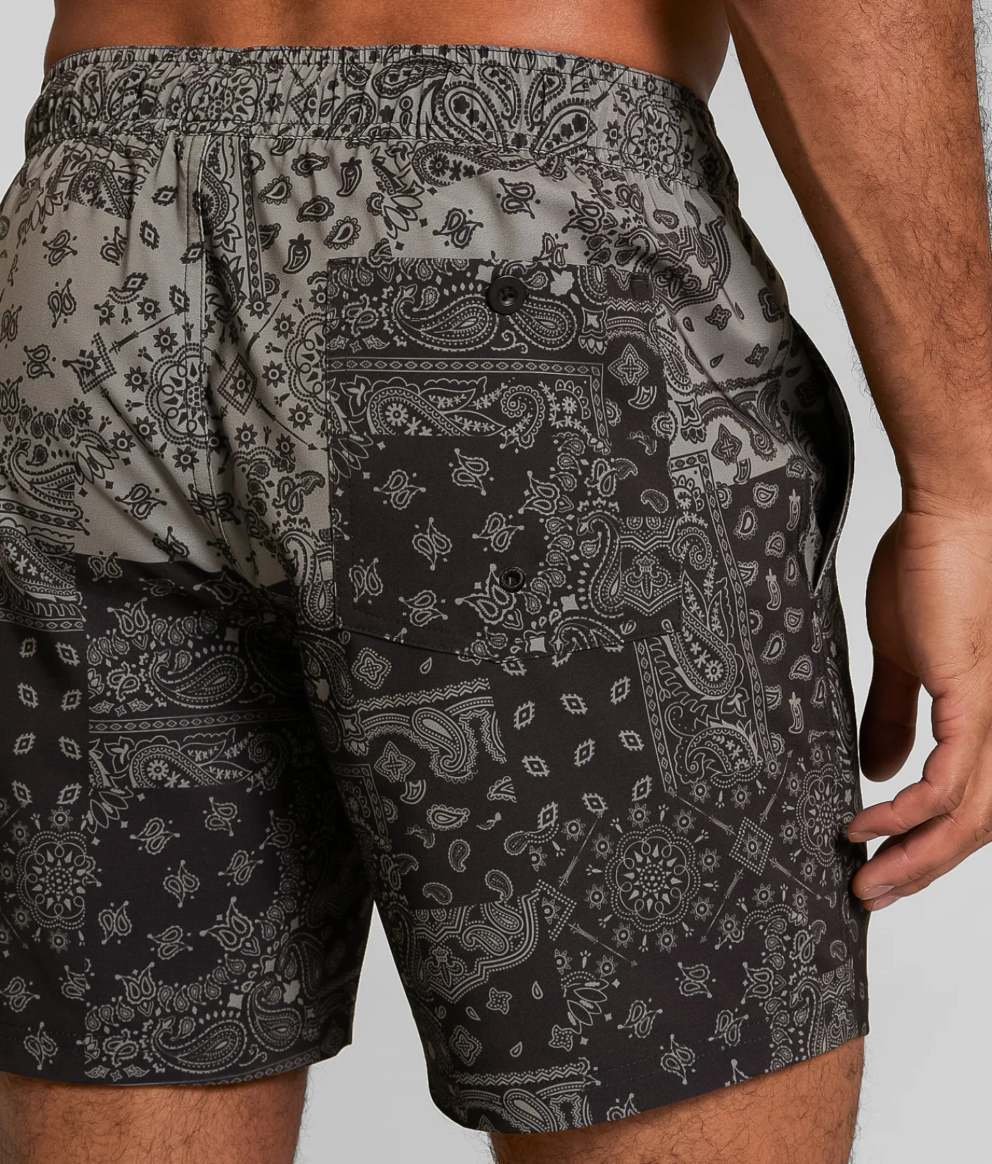 Maven Co-op Tidal Stretch Swim Trunks Black Charcoal