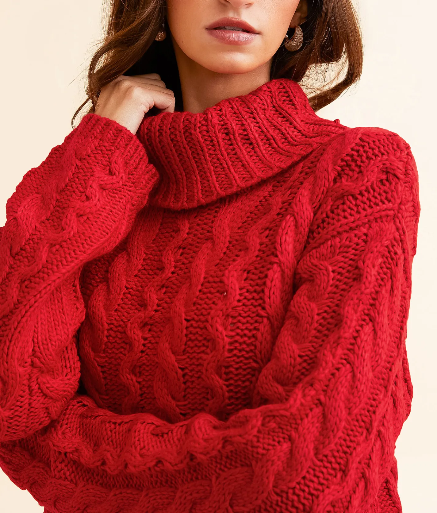 Z Supply Tied To You Sweater Haute Red Hot