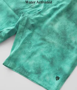 Bottoms|Swimwear | Veece Tie-Dye Stretch Boardshort Green