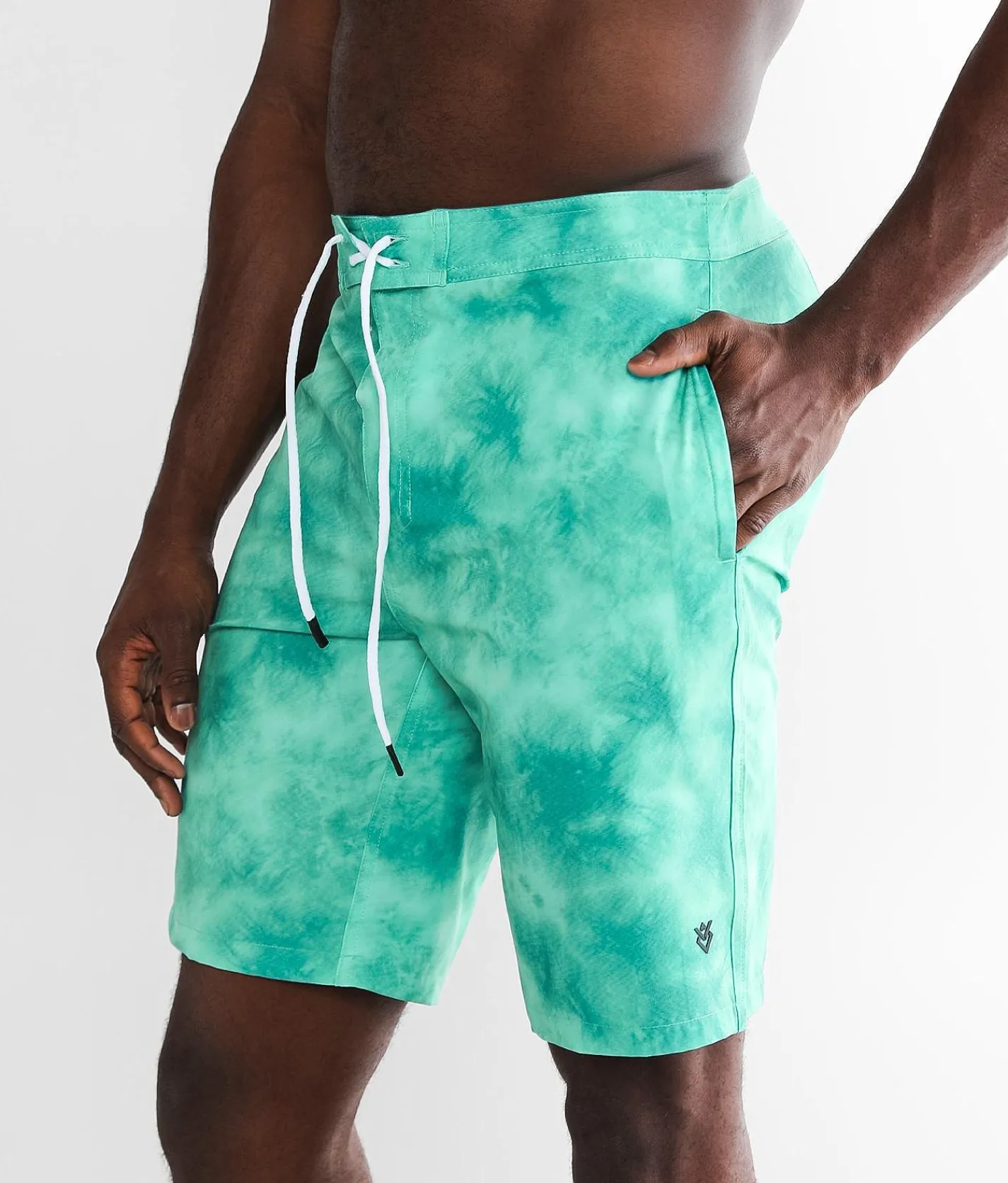 Bottoms|Swimwear | Veece Tie-Dye Stretch Boardshort Green