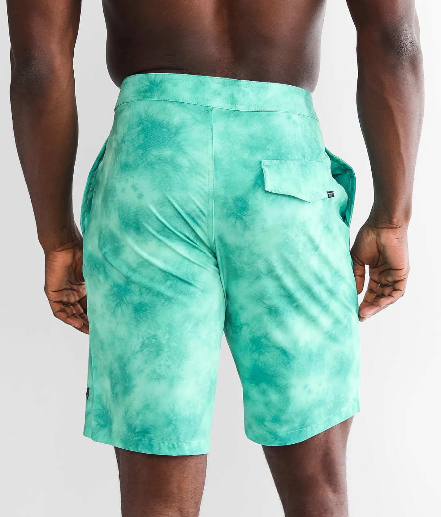 Bottoms|Swimwear | Veece Tie-Dye Stretch Boardshort Green