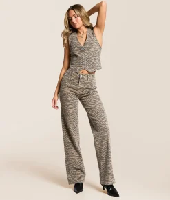 HIDDEN Denim Stretch Vest Tiger Sale