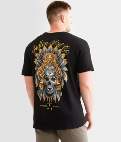 Sullen Tiger King T-Shirt Jet Black New