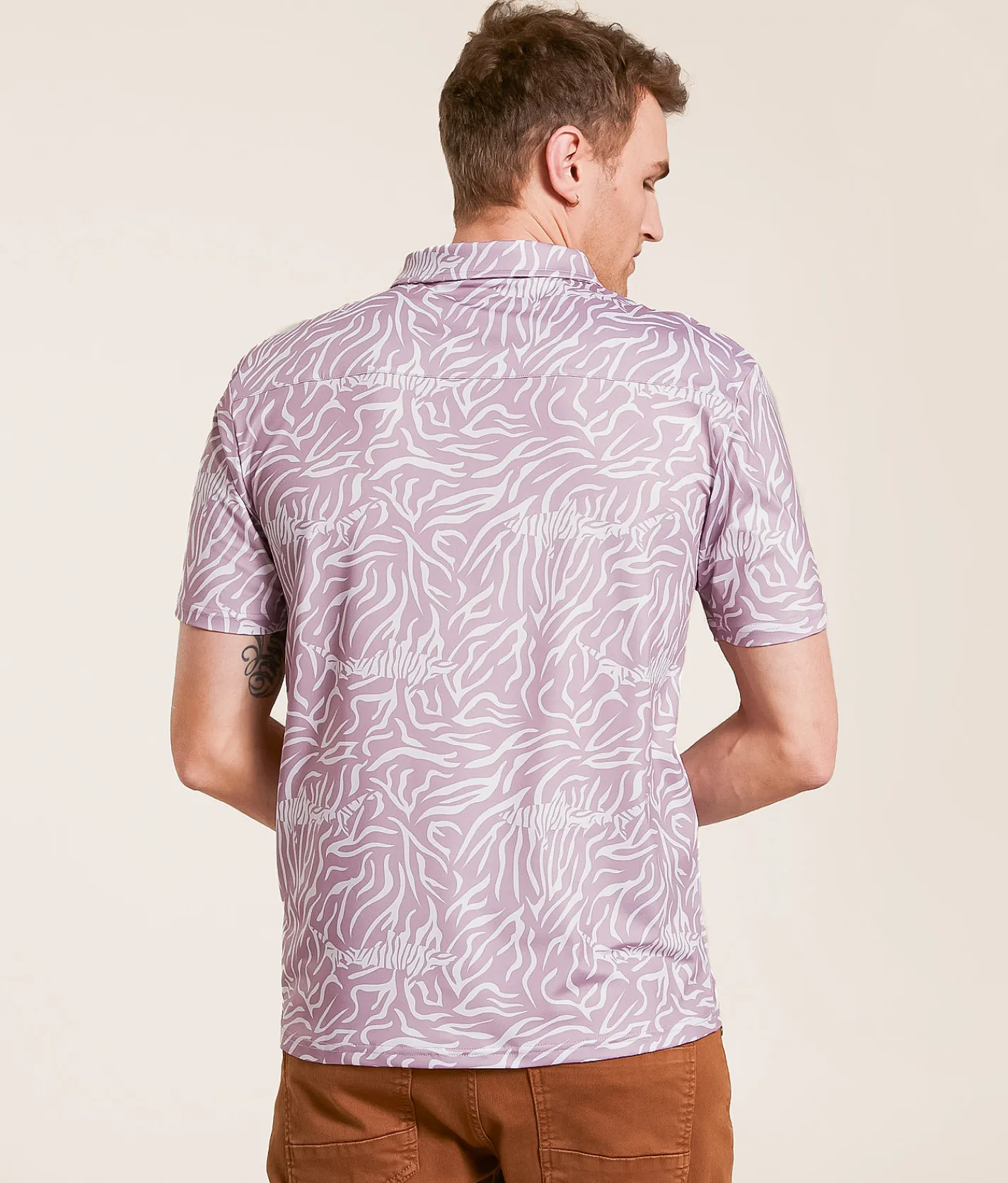 Flomotion Tiger Shark Performance Polo Mauve Clearance