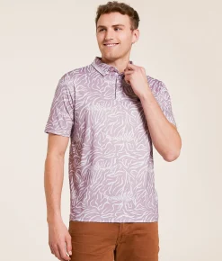 Flomotion Tiger Shark Performance Polo Mauve Clearance