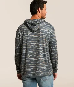 BURLEBO Wetland Performance Hoodie Tiger Stripe Camo Hot