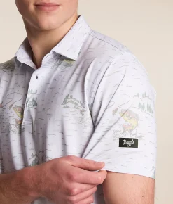 Tops | Waggle® Tight Lines Polo White