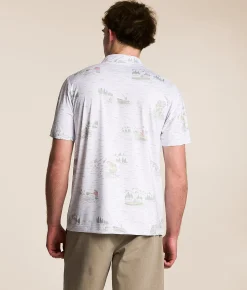 Tops | Waggle® Tight Lines Polo White