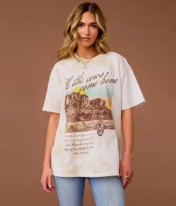 Tops | Sterling & Stitch Till The Cows Come Home T-Shirt Cream