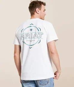 Ariat Timeless Simple Hex T-Shirt White Clearance