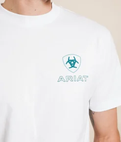 Ariat Timeless Simple Hex T-Shirt White Clearance