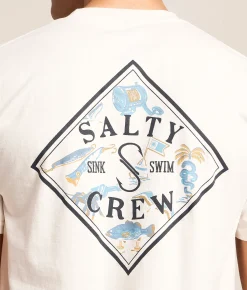 Tops|Graphic T-Shirts | Salty Crew Tippet Fill Gear T-Shirt Vintage White