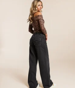 Rock Revival Titania Wide Leg Baggy Stretch Jean Titania BYII201 Discount