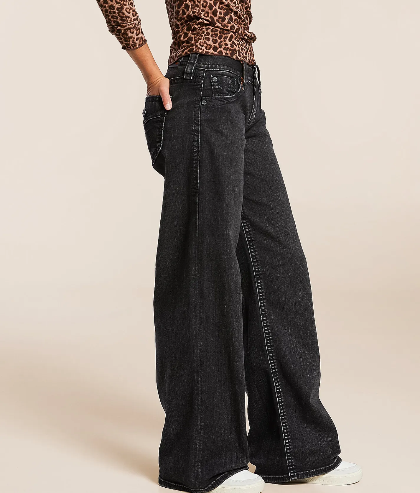 Rock Revival Titania Wide Leg Baggy Stretch Jean Titania BYII201 Discount