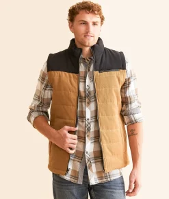 BKE Tobacco Corduroy Vest Tobacco Grey New