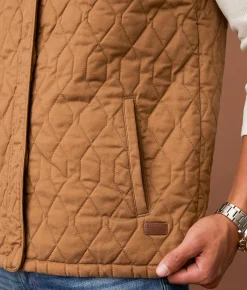 Tops|Coats & Jackets | Outpost Makers Tobacco Twill Vest Rubber
