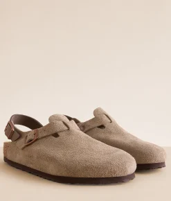 Birkenstock® Tokio ll Suede Clog Taupe Suede New