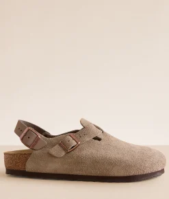 Birkenstock® Tokio ll Suede Clog Taupe Suede New