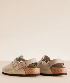 Birkenstock® Tokio Suede Clog Taupe