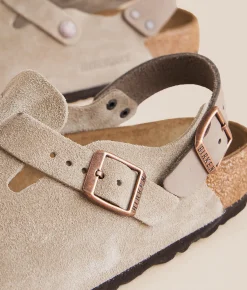 Birkenstock® Tokio Suede Clog Taupe
