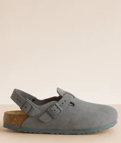 Birkenstock® Tokio Suede Clog Basalt Gray Online