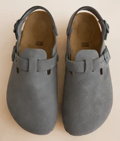 Birkenstock® Tokio Suede Clog Basalt Gray Online