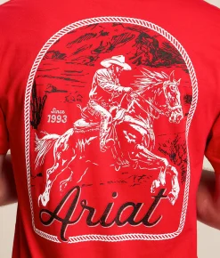 Tops|Graphic T-Shirts | Ariat Tombstone Cowboy T-Shirt Redline
