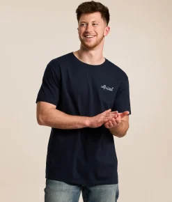 Graphic T-Shirts | Ariat Tombstone Cowboy T-Shirt Navy Ink