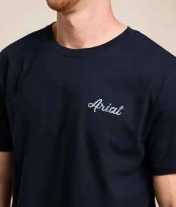 Graphic T-Shirts | Ariat Tombstone Cowboy T-Shirt Navy Ink