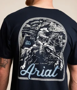Graphic T-Shirts | Ariat Tombstone Cowboy T-Shirt Navy Ink