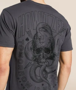Graphic T-Shirts | Howitzer Tomorrow T-Shirt Grey Pinstripe