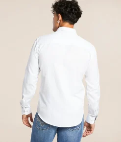 Eight X Tonal Embroidered Shirt White Outlet